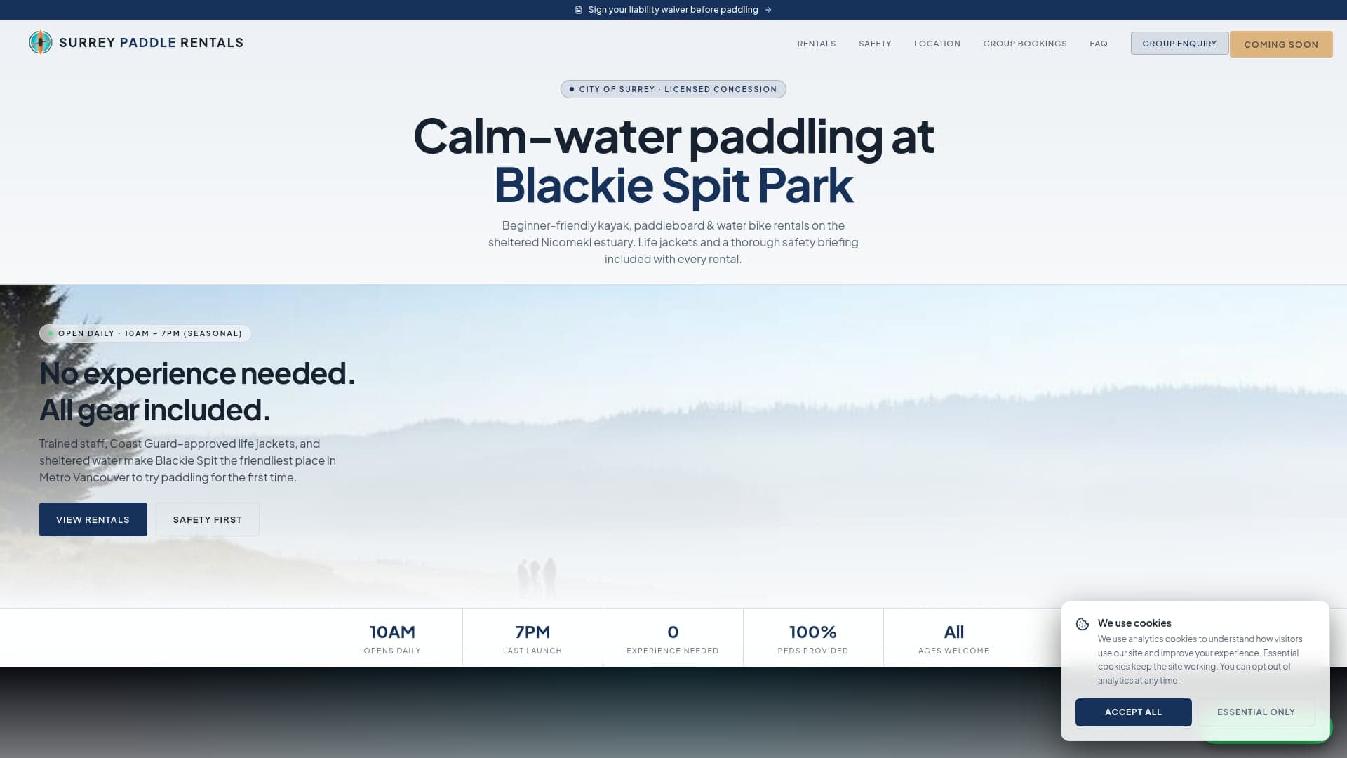 Surrey Kayak Rentals in Surrey
